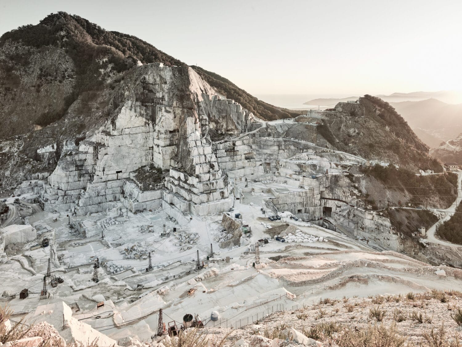 13Photo Kostas Maros Cicatrice Carrara-Marmor Landschaft Steinbruch